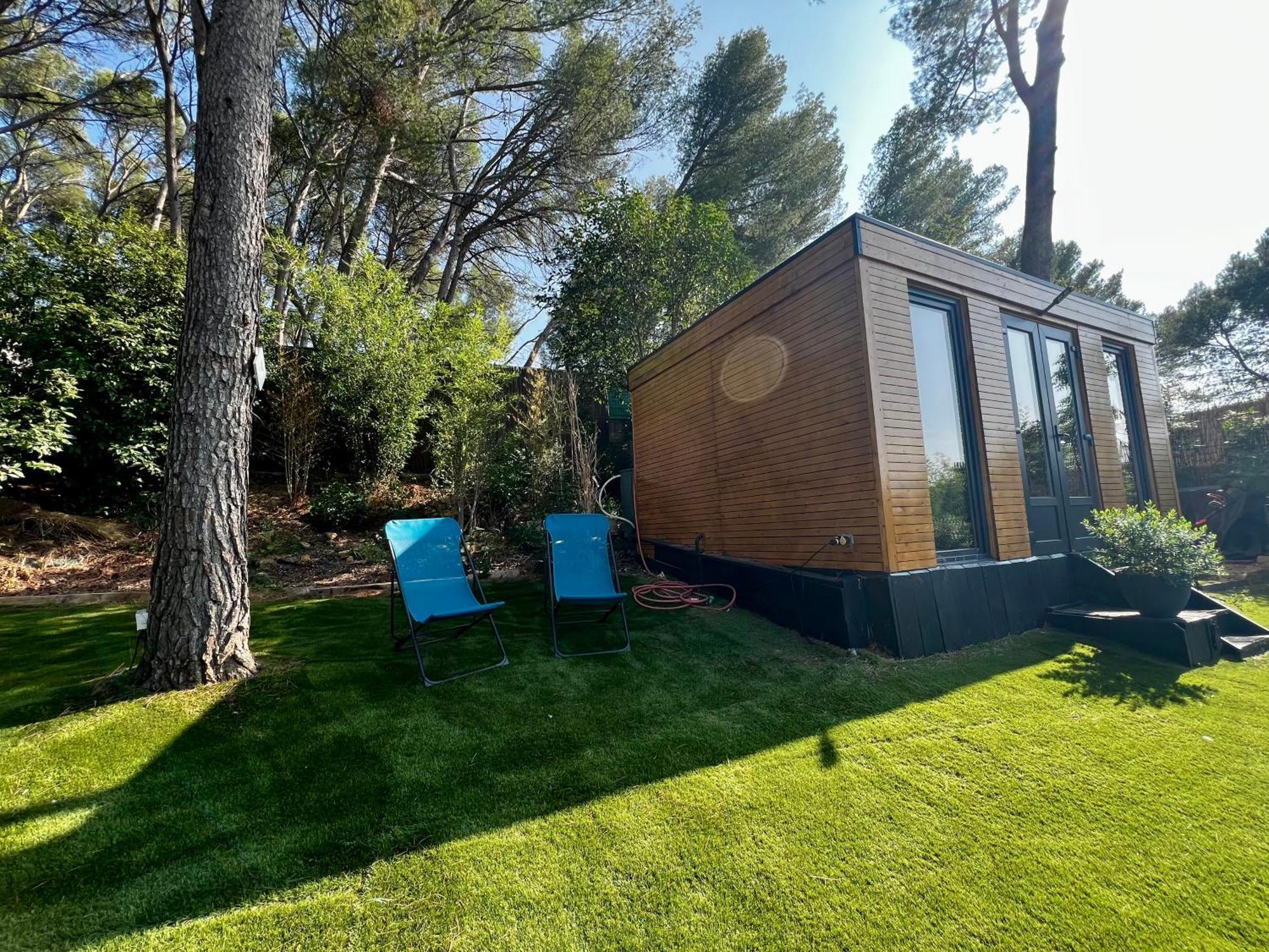 Charmant Studio Lodge Climatise Avec Jardin Et Vue Sur Le Pic Saint Loup Jacou Экстерьер фото
